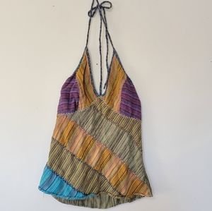 Blue Sky halter top earthy hippy